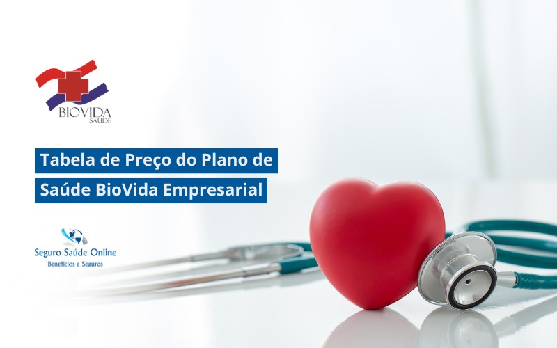 Tabela de Preço do Plano de Saúde BioVida Empresarial